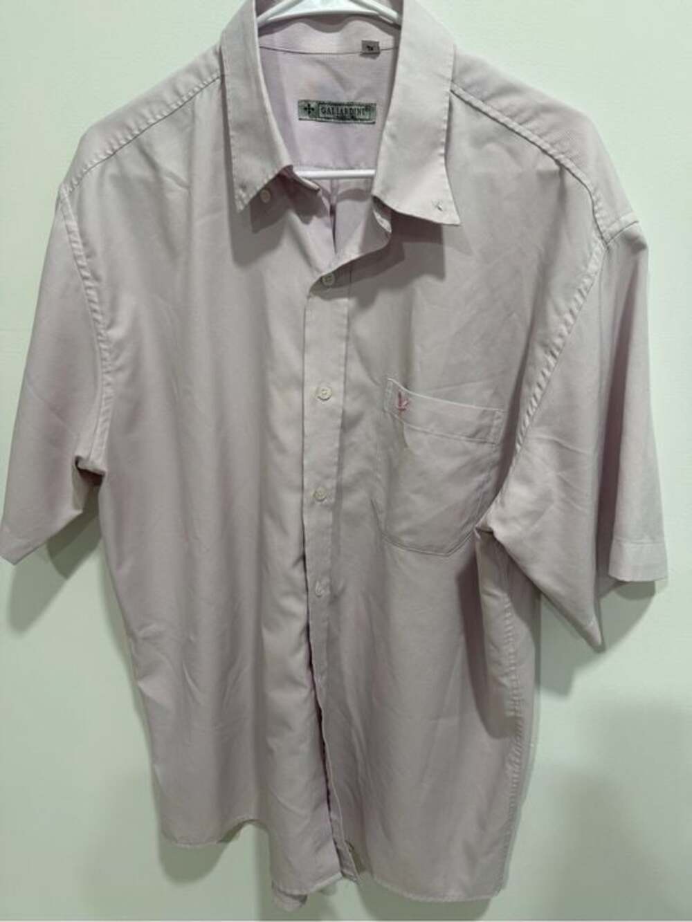 Gallardini Collection  Pale Pink Short-Sleeve Button-Down Shirt
